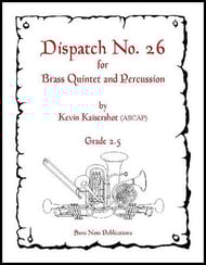 Dispatch No. 26 Brass Quintet with Percussion cover Thumbnail
